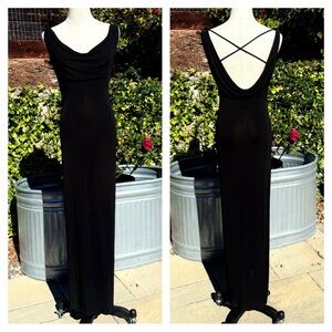 Yigal Azrouel vintage slinky black evening gown